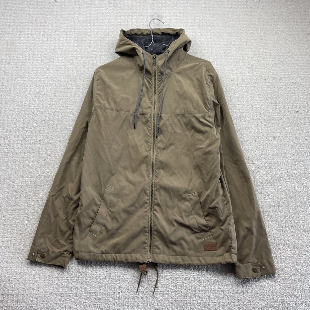 Rip Curl x Anti Series Full Zip Tech Jacket Mens S Faded Military Green Elite